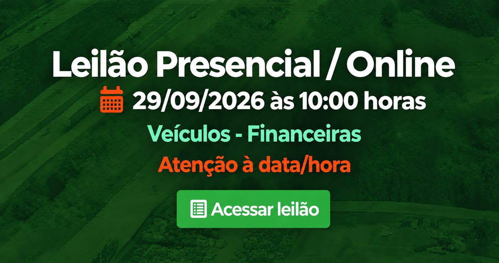 LEILÃO DE RECUPERADOS POR FINANCIAMENTO